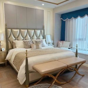 Giường Ngủ Có Bọc Đầu Nệm D22-H