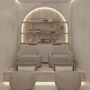 Combo nội thất tiệm nail nhỏ D09