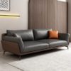 Ghế Sofa Da Nhỏ Phòng Khách D176 Màu Đen